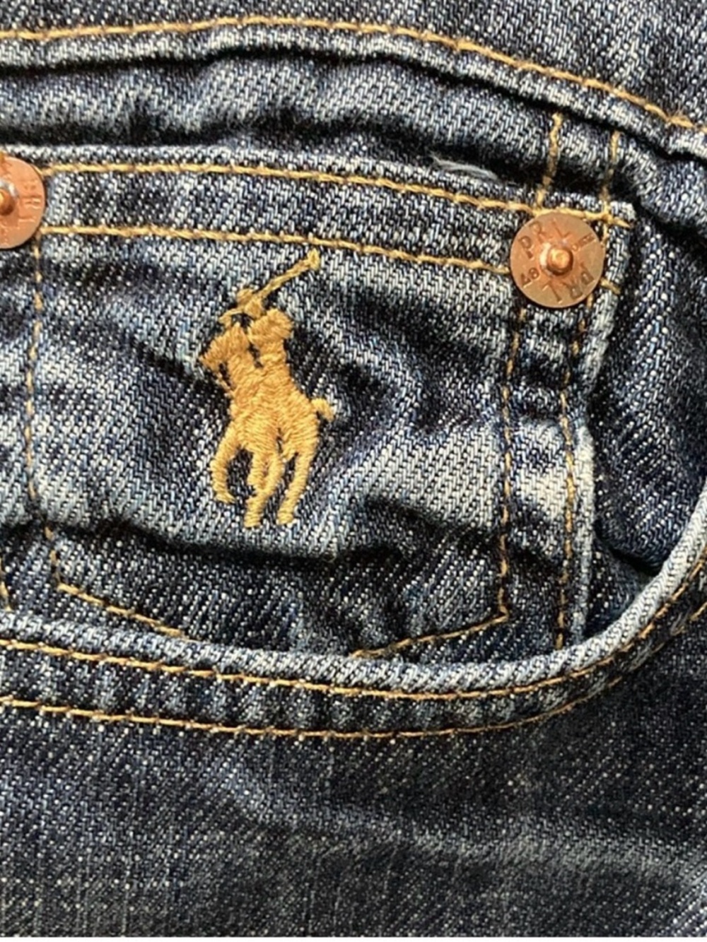 Ralph Lauren Dark Blue Denim Jean Shorts - Picture 3 of 7